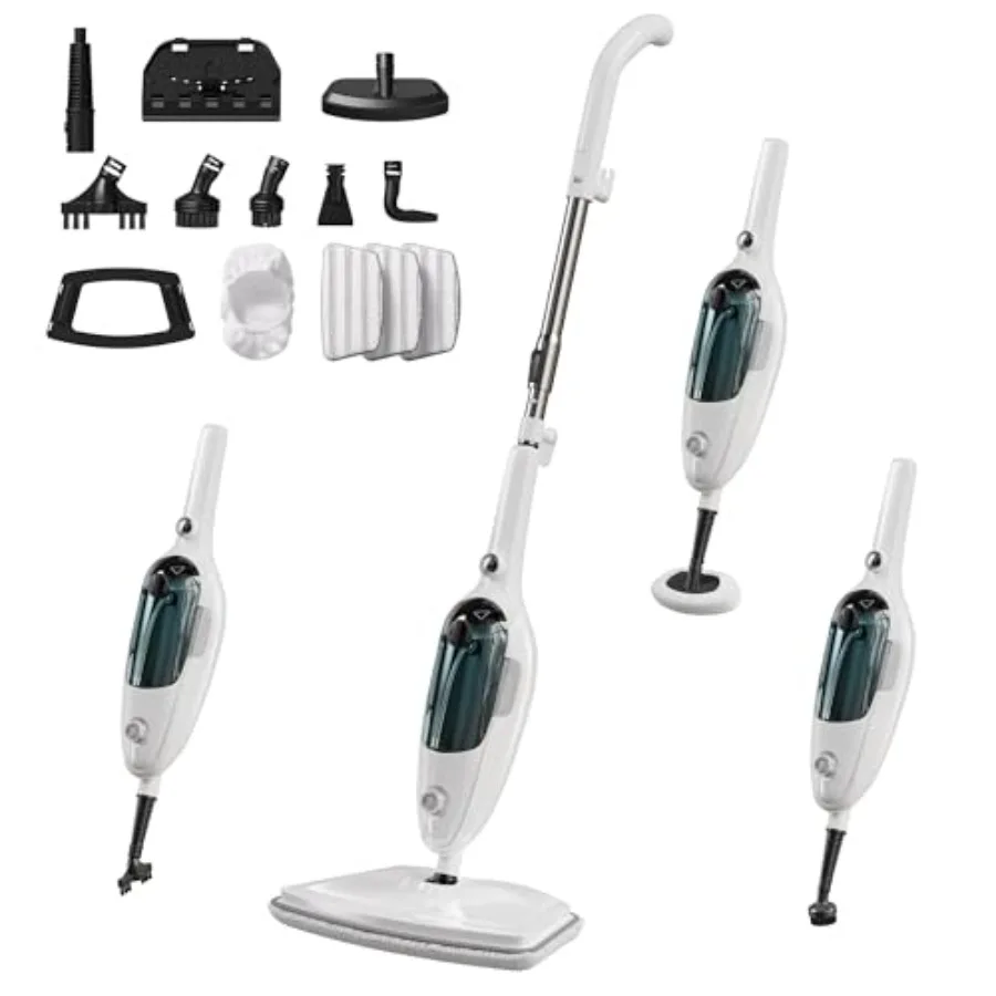 Steam Mop Handheld Steam Cleaner, 1100W Electric Steam Cleaner for Home, Fast Heat 20s, Adjustable Steam, Detachable Water Tank
Steam Mop Handheld Steam Cleaner, 1100W Electric Steam Cleaner for Home, Fast Heat 20s, Adjustable Steam, Detachable Water Tank
