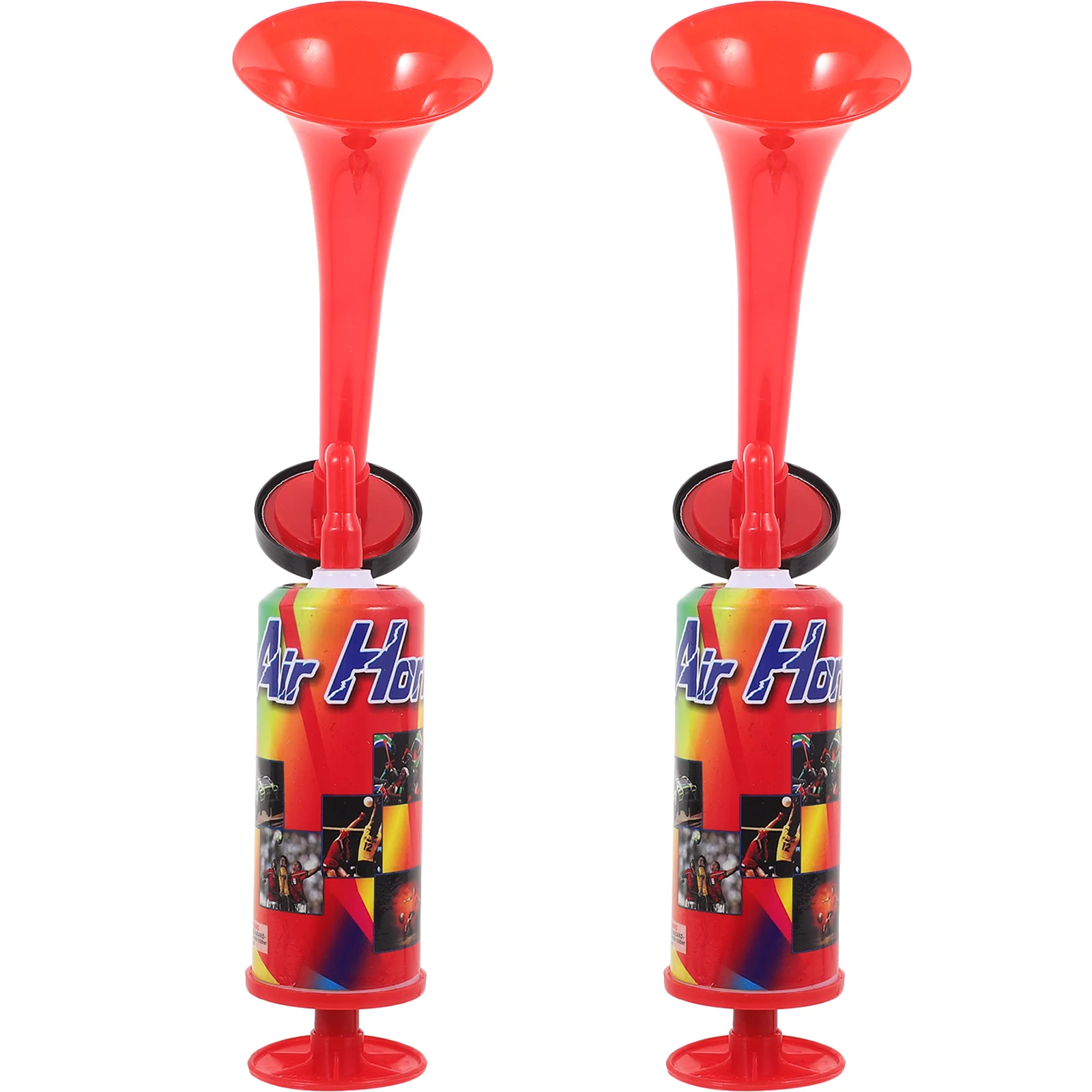 1/2pcs Hand Held Air Horn Pump Trumpet Loud Noise Maker Safety Football Soccer Sports Events Cheering Props Random Color
1/2pcs Hand Held Air Horn Pump Trumpet Loud Noise Maker Safety Football Soccer Sports Events Cheering Props Random Color