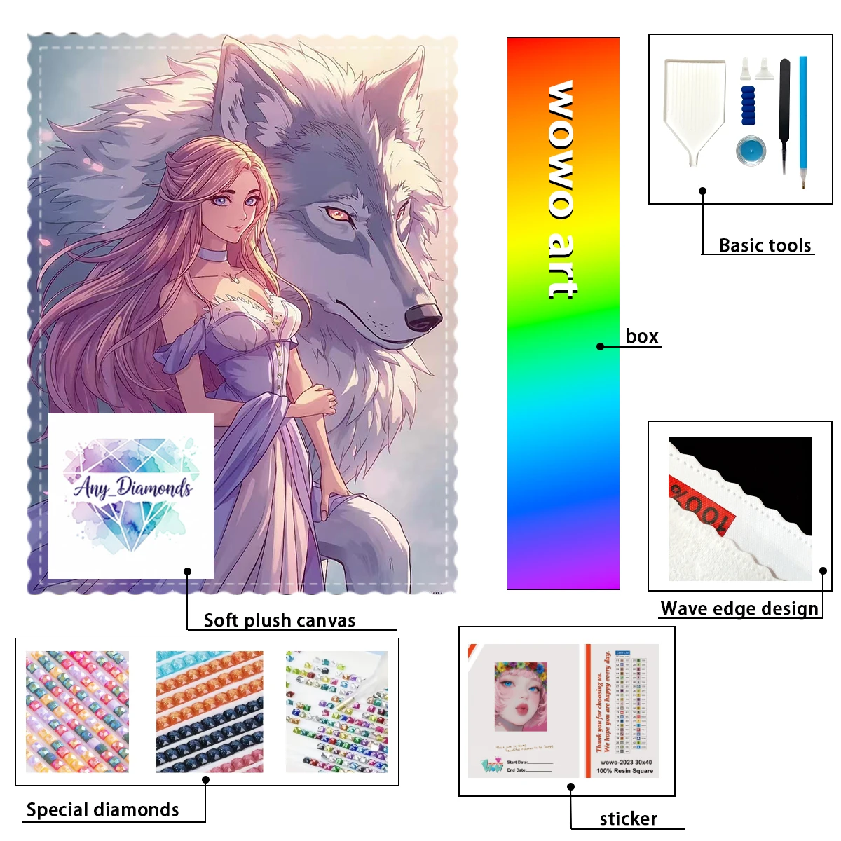 【ANY_ Diamond Art】Кристалл для девочек и волков AB Горный хрусталь FD Горный хрусталь Идеальный алмаз из смолы
【ANY_ Diamond Art】Кристалл для девочек и волков AB Горный хрусталь FD Горный хрусталь Идеальный алмаз из смолы