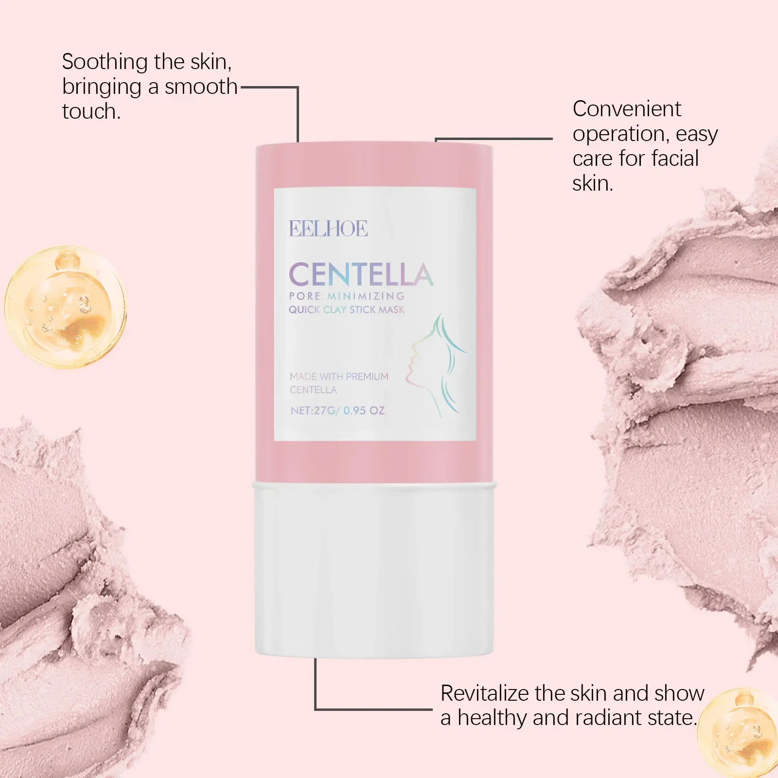 EELHOE Soothing Clay Stick Mask Centella Asiatica Pore Cleansing Facial Brightening Quick Moisture Minimizing Face Mask Nourishing Care
EELHOE Soothing Clay Stick Mask Centella Asiatica Pore Cleansing Facial Brightening Quick Moisture Minimizing Face Mask Nourishing Care