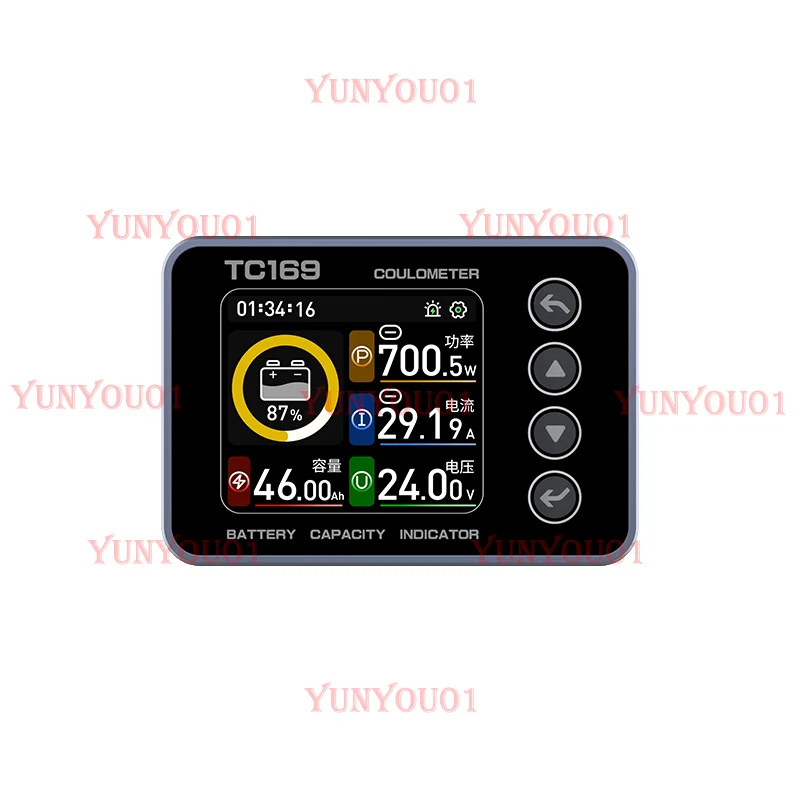 BW-TC169 6-80v 0-150A General Motors Battery Monitor Charge and Discharge Voltage Battery Capacity Indicator Tester Instrument
BW-TC169 6-80v 0-150A General Motors Battery Monitor Charge and Discharge Voltage Battery Capacity Indicator Tester Instrument