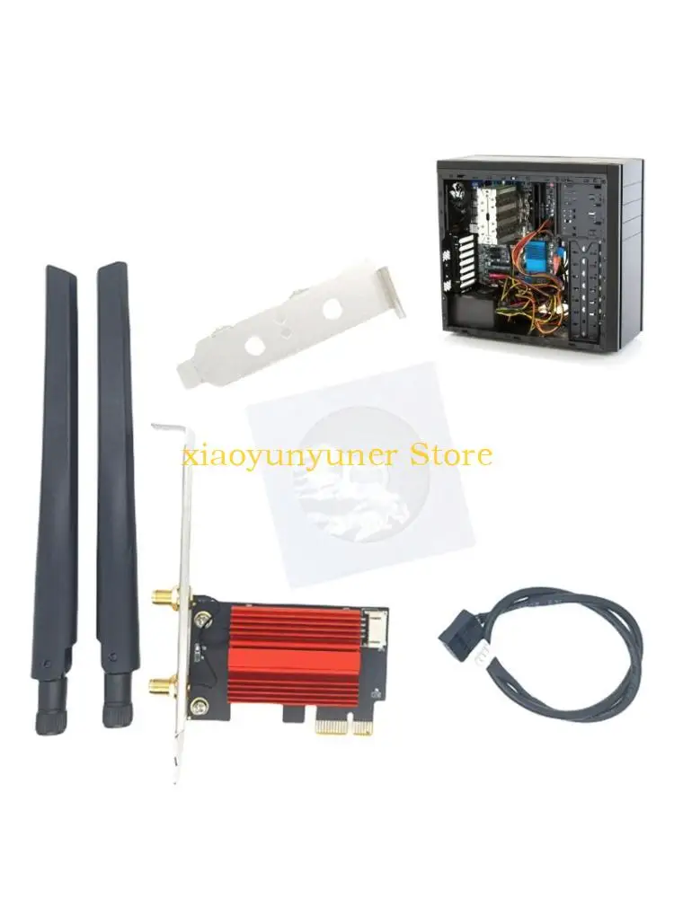 P9JB Беспроводной адаптер 1200 Мбит/с Bluetooth-совместимый двухдиапазонный 2,4G/5Ghz 802.11AC Сетевая карта Wi-Fi для ПК
P9JB Беспроводной адаптер 1200 Мбит/с Bluetooth-совместимый двухдиапазонный 2,4G/5Ghz 802.11AC Сетевая карта Wi-Fi для ПК