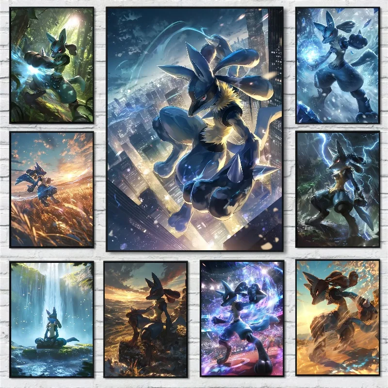 Classic Anime Pokemon Picture Lucario HD Poster Suitable for Children's Room Decoration Living Room Gym Art Decorative Painting
Classic Anime Pokemon Picture Lucario HD Poster Suitable for Children's Room Decoration Living Room Gym Art Decorative Painting