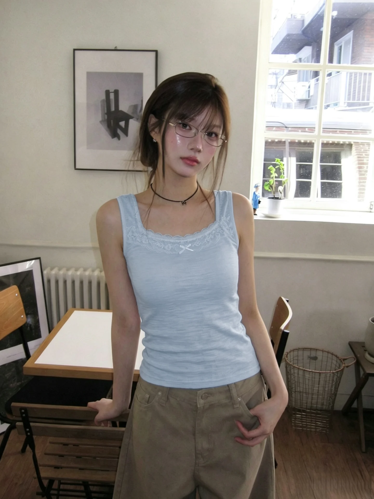 Lace Knot Strap Vest Women's Summer New Style plus Size Inner Wear Base Shirt Slim Fit Top Outer Wear
Lace Knot Strap Vest Women's Summer New Style plus Size Inner Wear Base Shirt Slim Fit Top Outer Wear