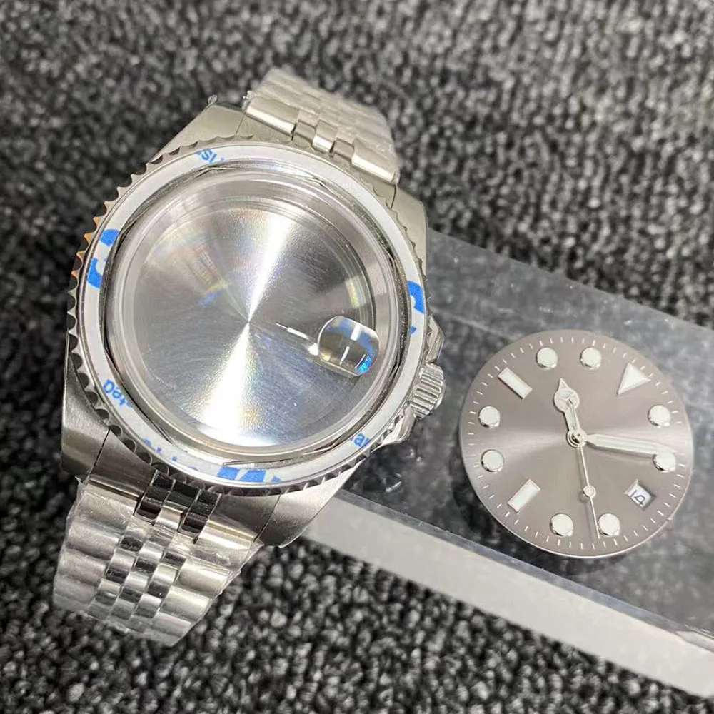 Men's Watch Case Sapphire Crystal Watches 40mm Accessories Steel Case for 2813/8215 Movement Back Watch Modification Repair Part
Men's Watch Case Sapphire Crystal Watches 40mm Accessories Steel Case for 2813/8215 Movement Back Watch Modification Repair Part