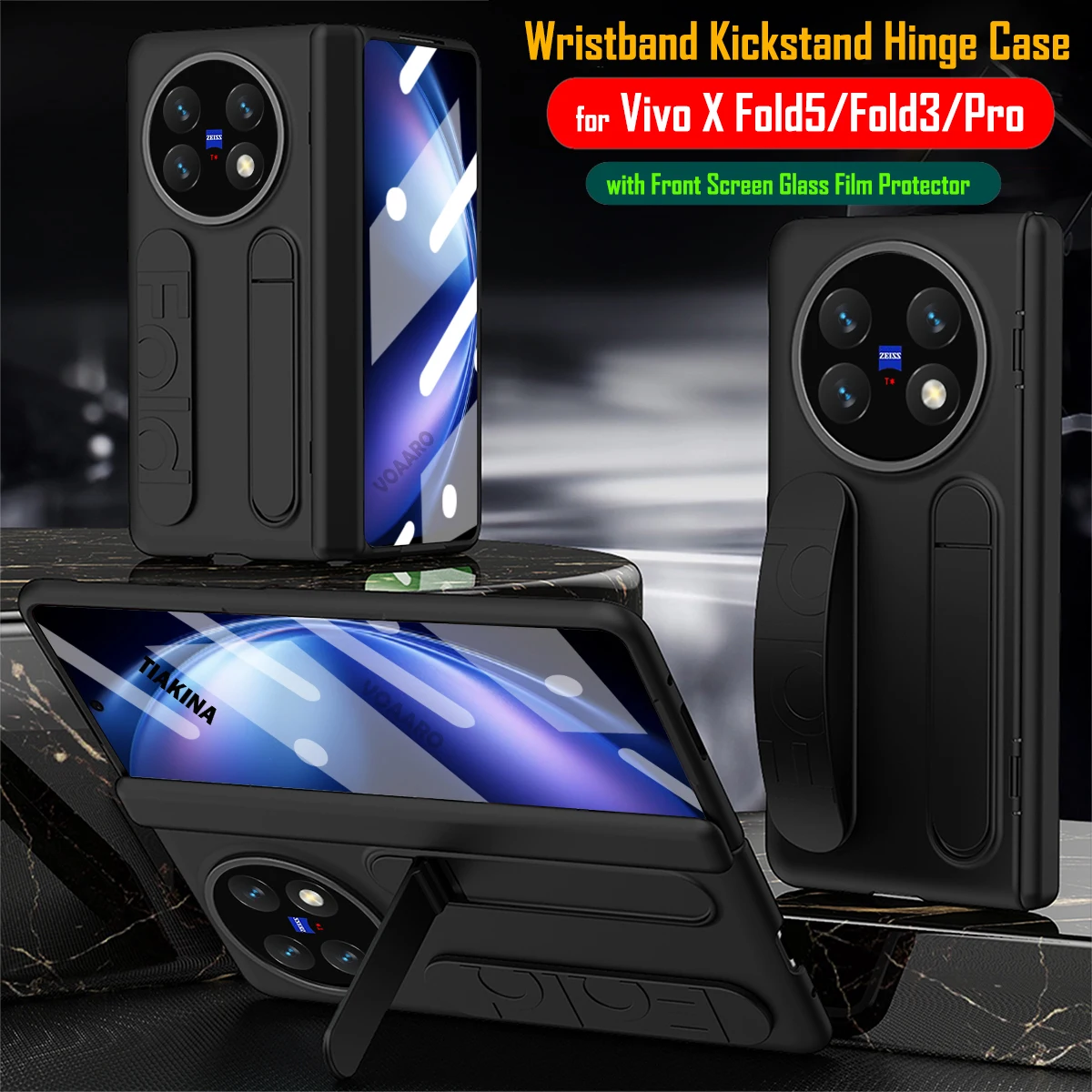 Capa for Vivo X Fold5 Hinge Case Soft Silicone Wristband Strap Stand Funda for Vivo X Fold 5 3 Fold3 Pro Case with Film
Capa for Vivo X Fold5 Hinge Case Soft Silicone Wristband Strap Stand Funda for Vivo X Fold 5 3 Fold3 Pro Case with Film