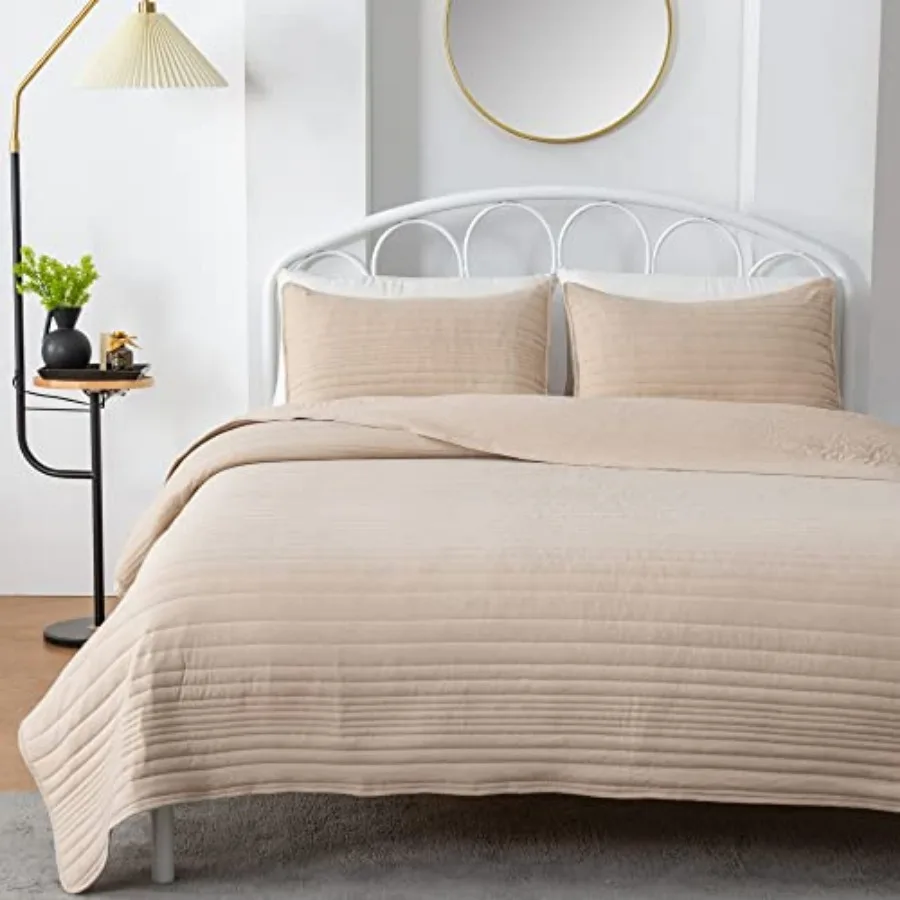 Quilt Set Size Lightweight Ultra Soft Microfiber Bedspread 3 Pcs Coverlet for All Season Parker Collection FQ
Quilt Set Size Lightweight Ultra Soft Microfiber Bedspread 3 Pcs Coverlet for All Season Parker Collection FQ