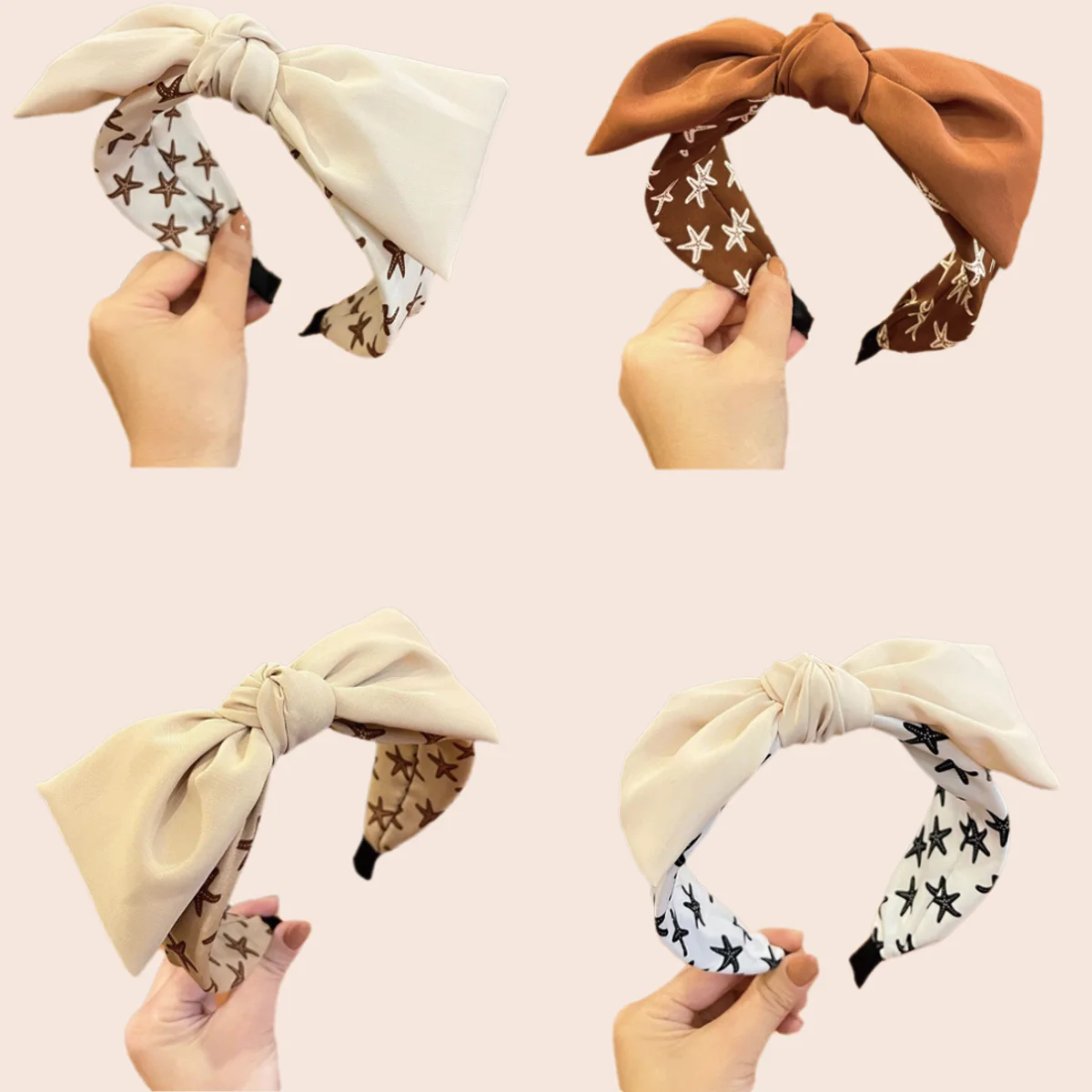 Retro Bow Tie Knot Tie Hair Accessory Fashion Starfish Printed Wide Hair Bands Fashion Daily Use Wash Face Makeup Headband
Retro Bow Tie Knot Tie Hair Accessory Fashion Starfish Printed Wide Hair Bands Fashion Daily Use Wash Face Makeup Headband