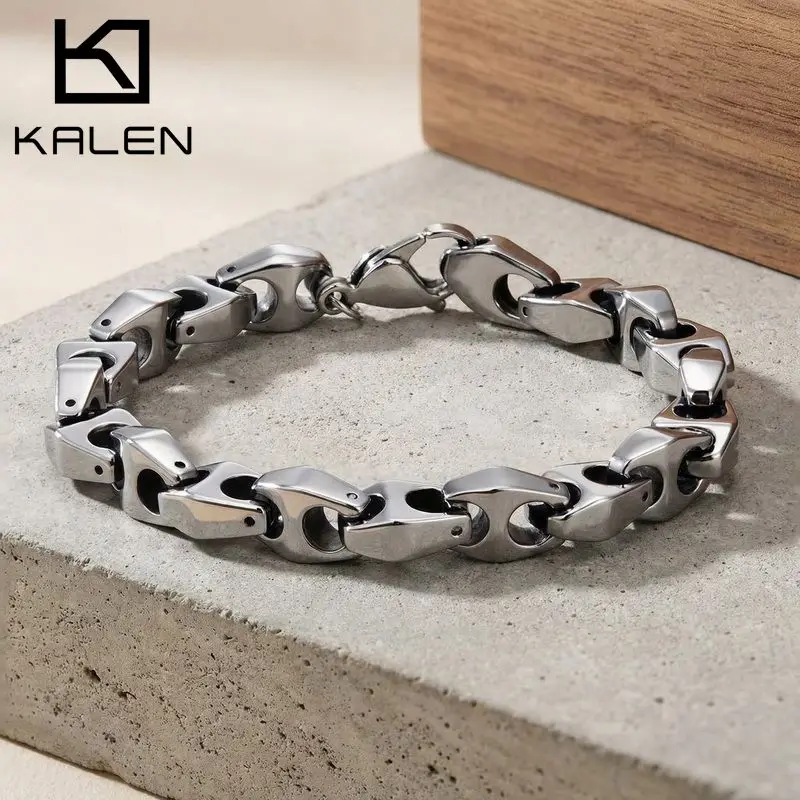 KALEN New Men's Tungsten Bracelet Hip Hop Bracelet Punk Scratch Resistant Wristband Accessories Fashion Jewelry Party
KALEN New Men's Tungsten Bracelet Hip Hop Bracelet Punk Scratch Resistant Wristband Accessories Fashion Jewelry Party