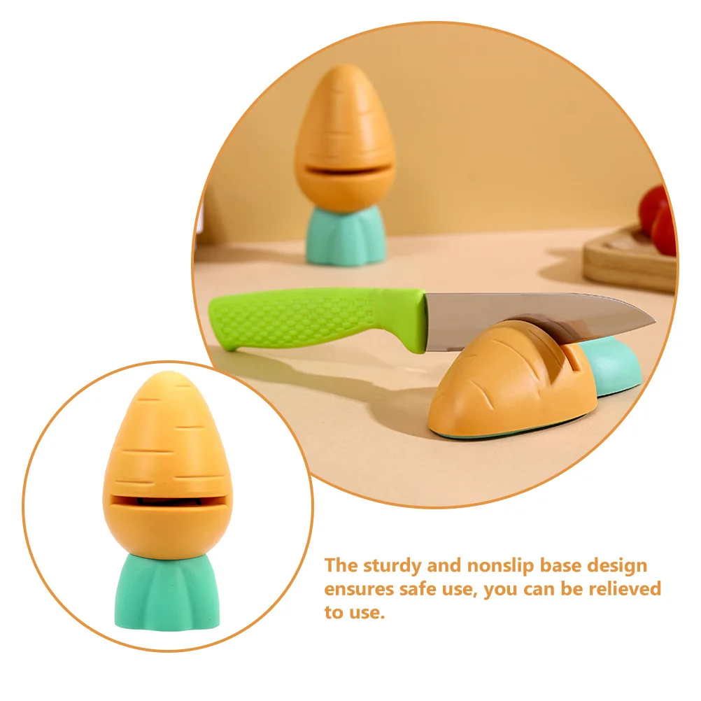 4Pcs Mini Whetstones Cartoon Carrot Shape Nonslip Base Kitchen Sharpening Stones Cutter Sharpener Sharpening Stones for Knives
4Pcs Mini Whetstones Cartoon Carrot Shape Nonslip Base Kitchen Sharpening Stones Cutter Sharpener Sharpening Stones for Knives