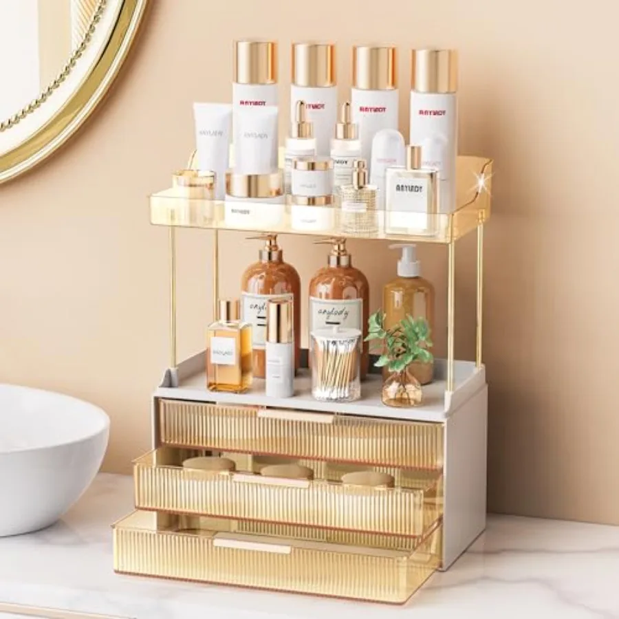 Bathroom Organizers and Storage, Makeup Organizer Sturdy Durable Attractive,Ideal for Vanity, Countertop, Counter, Perfume, Ski
Bathroom Organizers and Storage, Makeup Organizer Sturdy Durable Attractive,Ideal for Vanity, Countertop, Counter, Perfume, Ski