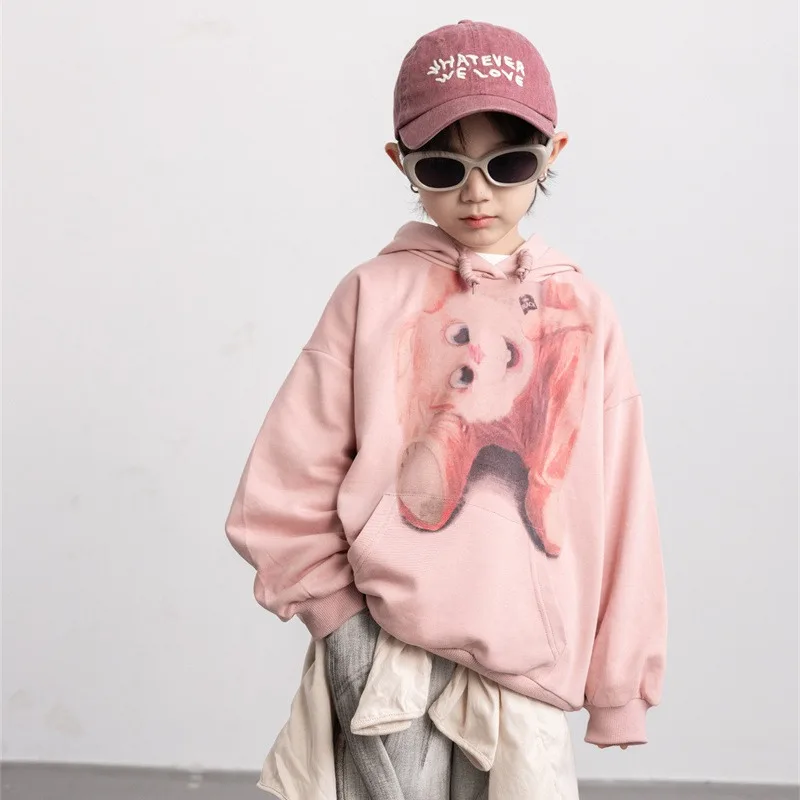Korean version 2024 new spring cartoon hoodie for boys, loose fitting pullover for children trendy trend
Korean version 2024 new spring cartoon hoodie for boys, loose fitting pullover for children trendy trend