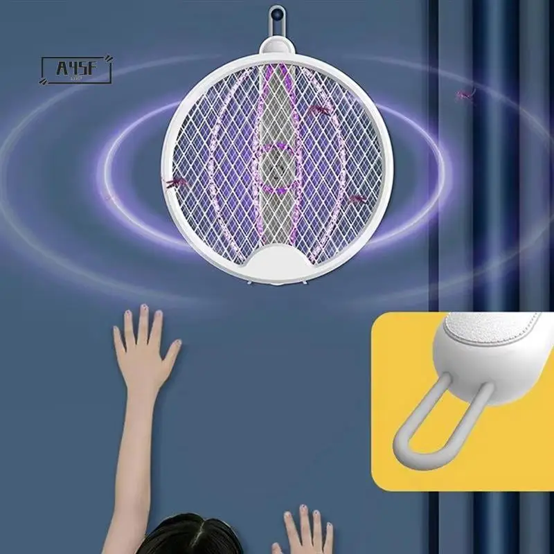 A45F-Electric Fly Swatter Racket Foldable Bug Zapper Racket Portable 3 In 1 Fly Swatter Electric With USB Rechargeable Base
A45F-Electric Fly Swatter Racket Foldable Bug Zapper Racket Portable 3 In 1 Fly Swatter Electric With USB Rechargeable Base
