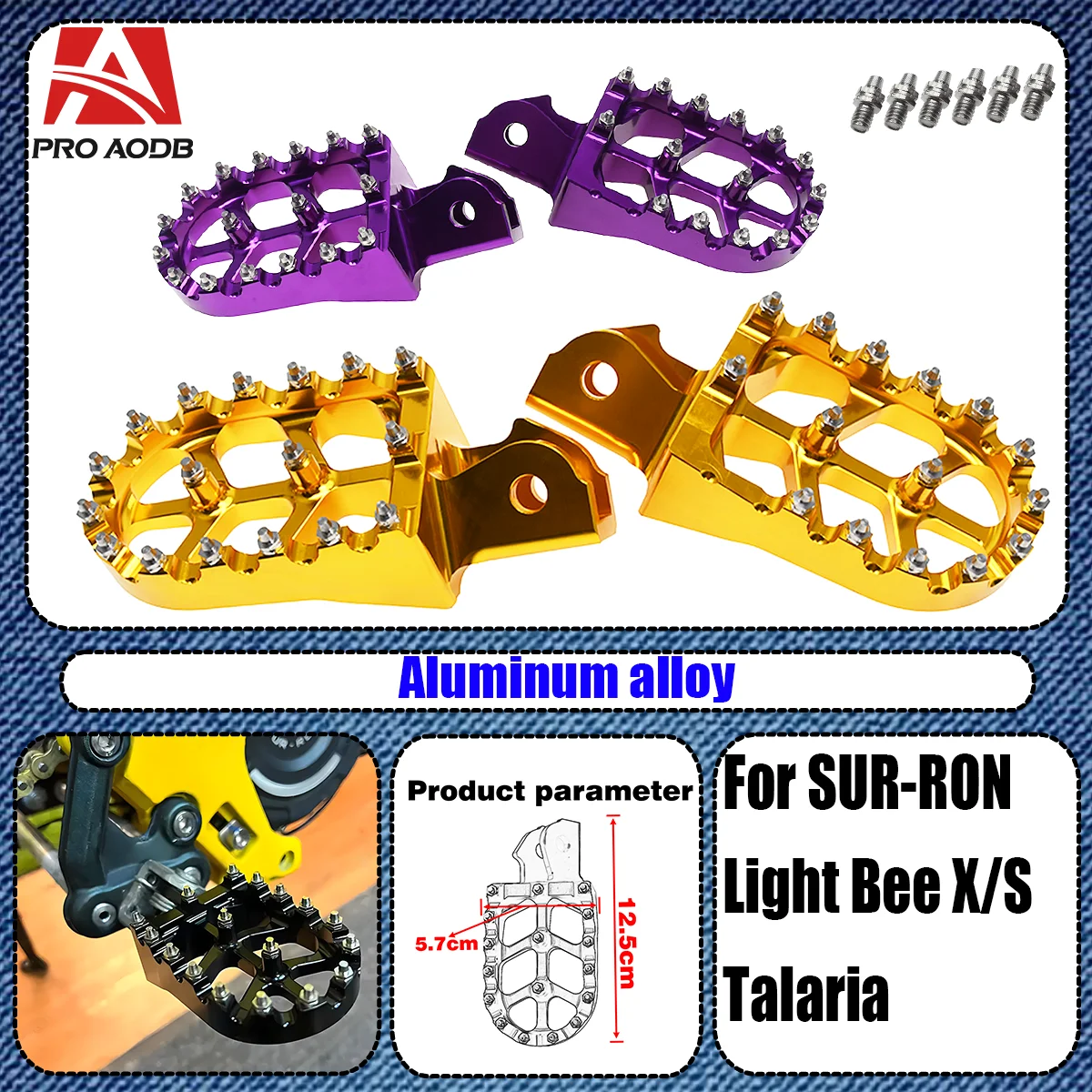 Motorcycle Aluminium Footpegs Foot Pegs Rests Pedals For SUR-RON Light Bee X/S Talaria Pedal Mounting Pedals Retrofit Bracket
Motorcycle Aluminium Footpegs Foot Pegs Rests Pedals For SUR-RON Light Bee X/S Talaria Pedal Mounting Pedals Retrofit Bracket