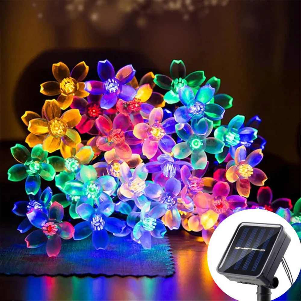 Solar Garden Light Led Cherry Flower Lighting Fairy String Lights Outdoor Christmas Lamp Blossom Festoon Party Home Decoration
Solar Garden Light Led Cherry Flower Lighting Fairy String Lights Outdoor Christmas Lamp Blossom Festoon Party Home Decoration