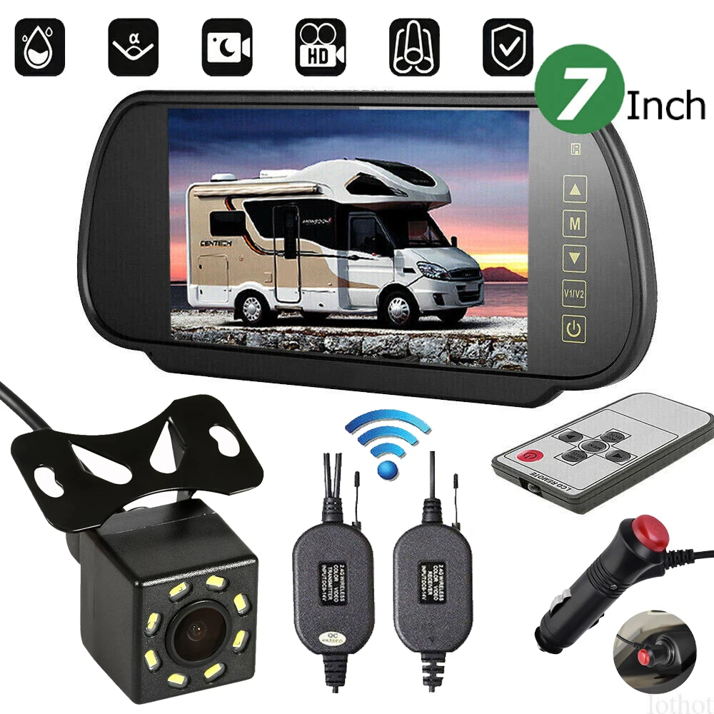 Wireless Car Rearview Camera With Mirror Monitor For Vehicle Parking Mirror Camera Hd Reverse Camera With 7 Inch Screen
Wireless Car Rearview Camera With Mirror Monitor For Vehicle Parking Mirror Camera Hd Reverse Camera With 7 Inch Screen