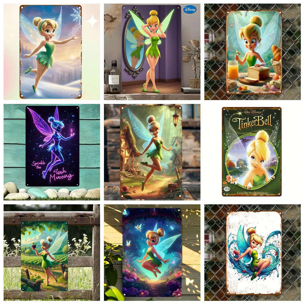 Miniso Disney Tinker Bell Fairy Tin Sign Bar Metal Sign, Retro Plaque, Sign, Alcohol Drinker, Pub, Club, Kitchen Wall Decoration 
Miniso Disney Tinker Bell Fairy Tin Sign Bar Metal Sign, Retro Plaque, Sign, Alcohol Drinker, Pub, Club, Kitchen Wall Decoration