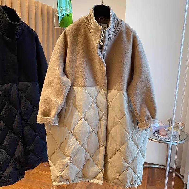 plus Size 300 Pou Korean Casual Spliced Cotton Jaet Men's Winter Mid-Length Stand Collar Coat Outerwear Youth Faion
plus Size 300 Pou Korean Casual Spliced Cotton Jaet Men's Winter Mid-Length Stand Collar Coat Outerwear Youth Faion