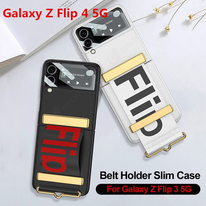GKK Original Case For Samsung Galaxy Z Flip 4 5G Case Leather Strap Holder Back Screen Glass Hard Cover For Samsung Z Flip 3 5G
GKK Original Case For Samsung Galaxy Z Flip 4 5G Case Leather Strap Holder Back Screen Glass Hard Cover For Samsung Z Flip 3 5G
