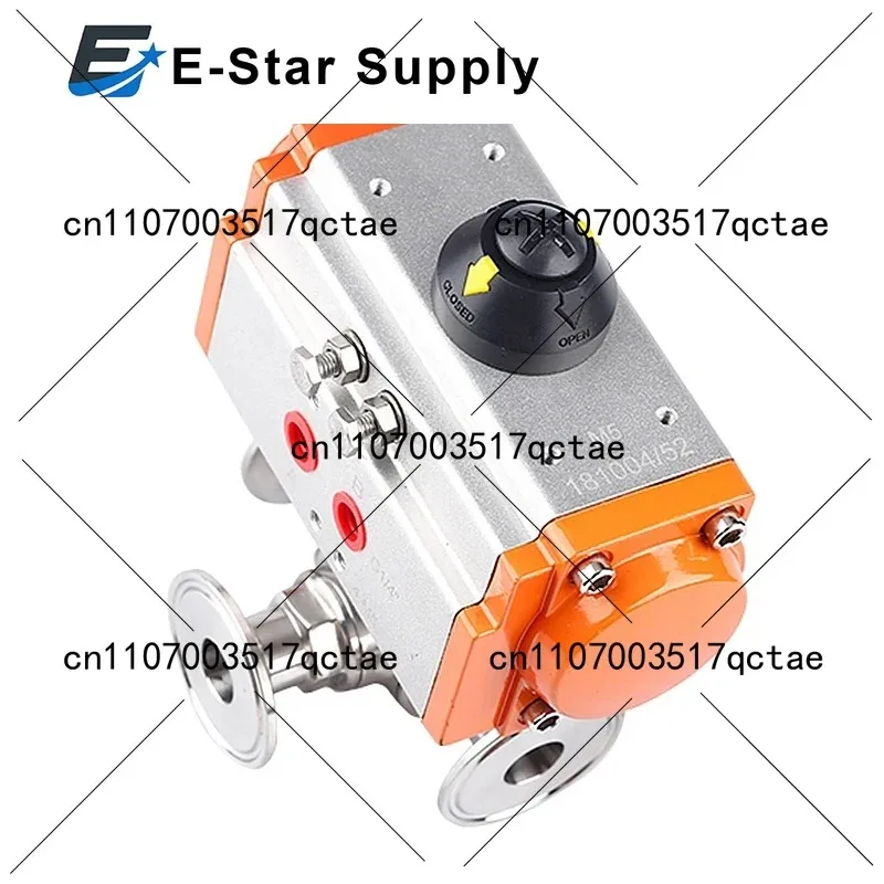 19-108mm Pipe 1.5" 2" -4" Tri Clamp L T Port 304 316L Stainless Steel Sanitary Ball Valve with Pneumatic Actuator Homebrew
19-108mm Pipe 1.5" 2" -4" Tri Clamp L T Port 304 316L Stainless Steel Sanitary Ball Valve with Pneumatic Actuator Homebrew