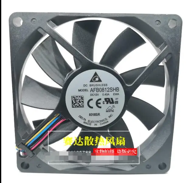 Delta Electronics AFB0812SHB EWA DC 12V 0.40A 80x80x15mm 4-Wire Server Cooling Fan
Delta Electronics AFB0812SHB EWA DC 12V 0.40A 80x80x15mm 4-Wire Server Cooling Fan