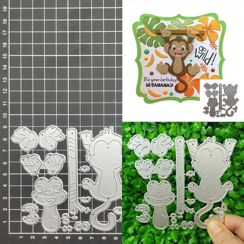 Animal Monkey Cutting Dies Cut Stencils Card Paper Craft DIY Template Metal Cutting Dies Album Embossing Scrapbooking
Animal Monkey Cutting Dies Cut Stencils Card Paper Craft DIY Template Metal Cutting Dies Album Embossing Scrapbooking
