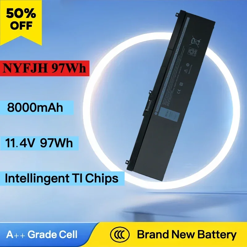 2025 Brand New NYFJH 5TF10 64Wh Laptop Battery for D-ell P-recision 7530 P74F 7730 P34E 7M0T6 0VRX0J
2025 Brand New NYFJH 5TF10 64Wh Laptop Battery for D-ell P-recision 7530 P74F 7730 P34E 7M0T6 0VRX0J
