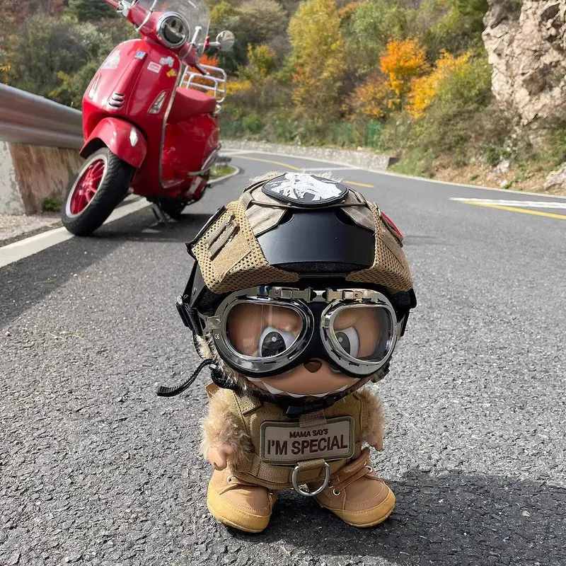 17cm Labubu Mini Motorcycle Helmet Toy Durable Plastic Armor Kawaii Animal Cosplay Accessory For Costume Party Dress-Up
17cm Labubu Mini Motorcycle Helmet Toy Durable Plastic Armor Kawaii Animal Cosplay Accessory For Costume Party Dress-Up
