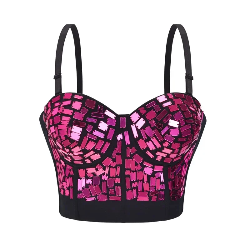 Fashion Women Sexy Corsets Crop Top Spaghetti Strap Push Up Bra Punk Rave Rock Bralette Nightclub Party Sexy Female Camis
Fashion Women Sexy Corsets Crop Top Spaghetti Strap Push Up Bra Punk Rave Rock Bralette Nightclub Party Sexy Female Camis