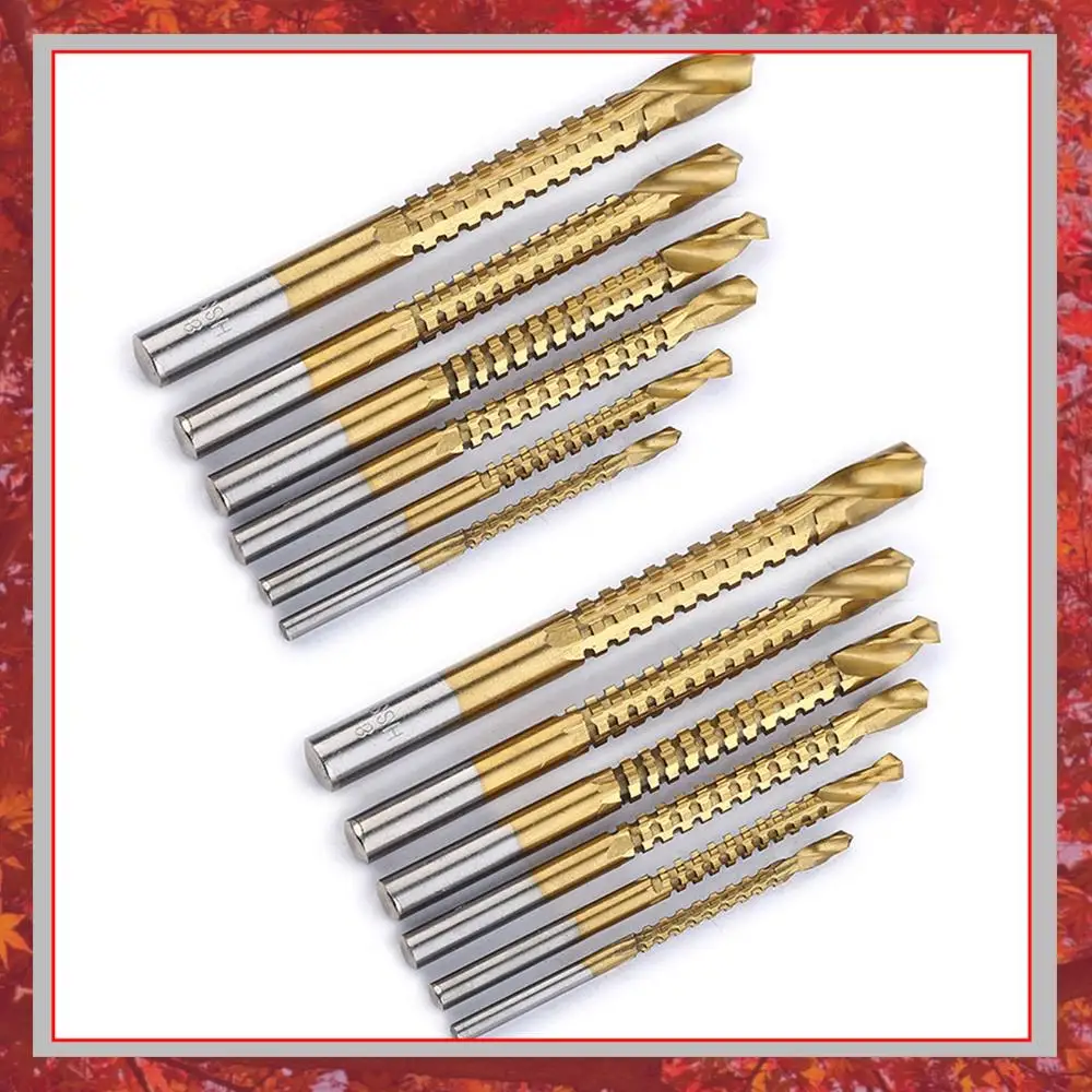 Serrated Side Cutting Drill Bit Woodworking Tools 3-8mm Serrated Cutting Drill Bits Drill Bit Set for Plastic Metal Wood Hole
Serrated Side Cutting Drill Bit Woodworking Tools 3-8mm Serrated Cutting Drill Bits Drill Bit Set for Plastic Metal Wood Hole