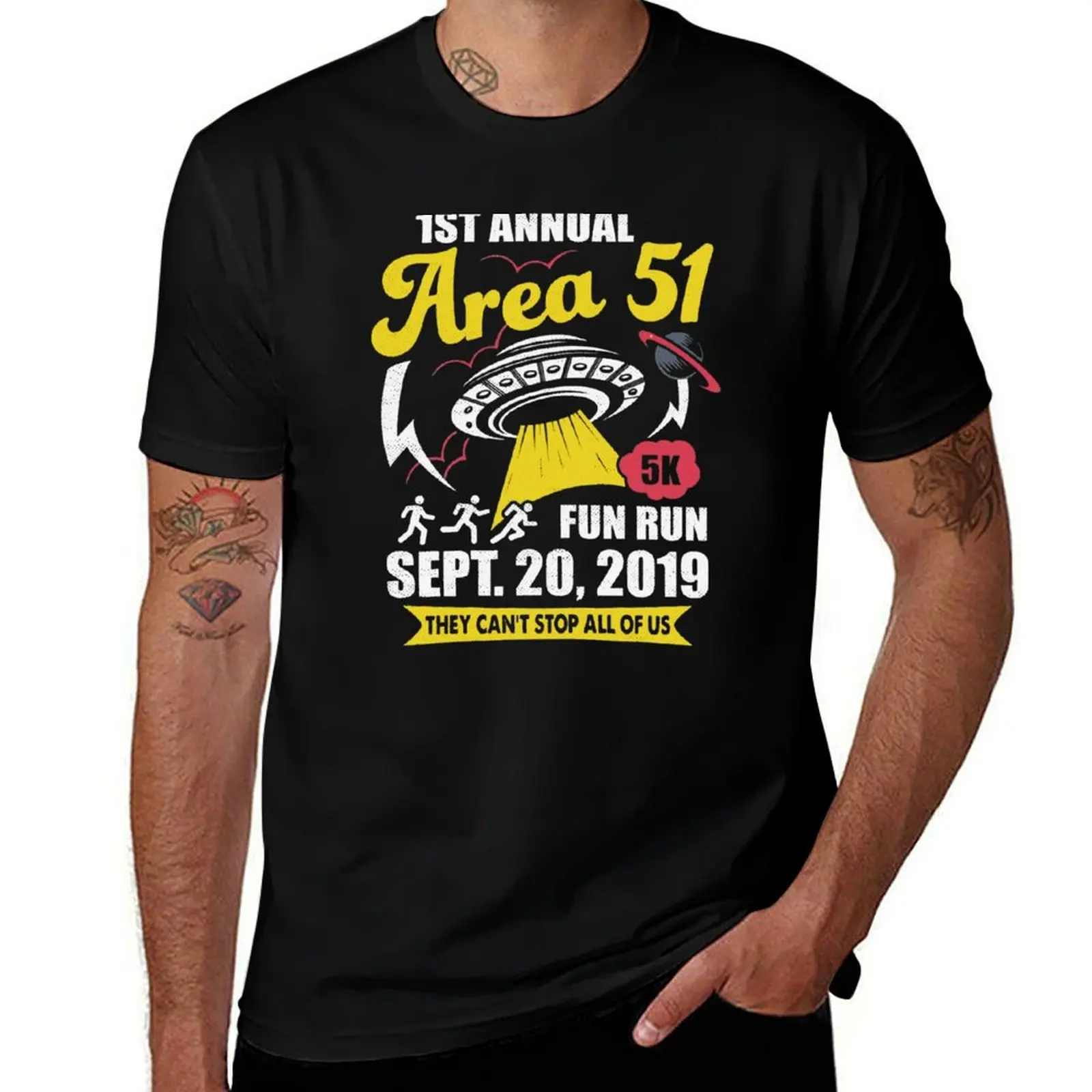 Area 51 Fun Run T-Shirt t shirt personalised mens graphic t shirts t shirt men 100% cotton luxury brand T-Shirt
Area 51 Fun Run T-Shirt t shirt personalised mens graphic t shirts t shirt men 100% cotton luxury brand T-Shirt