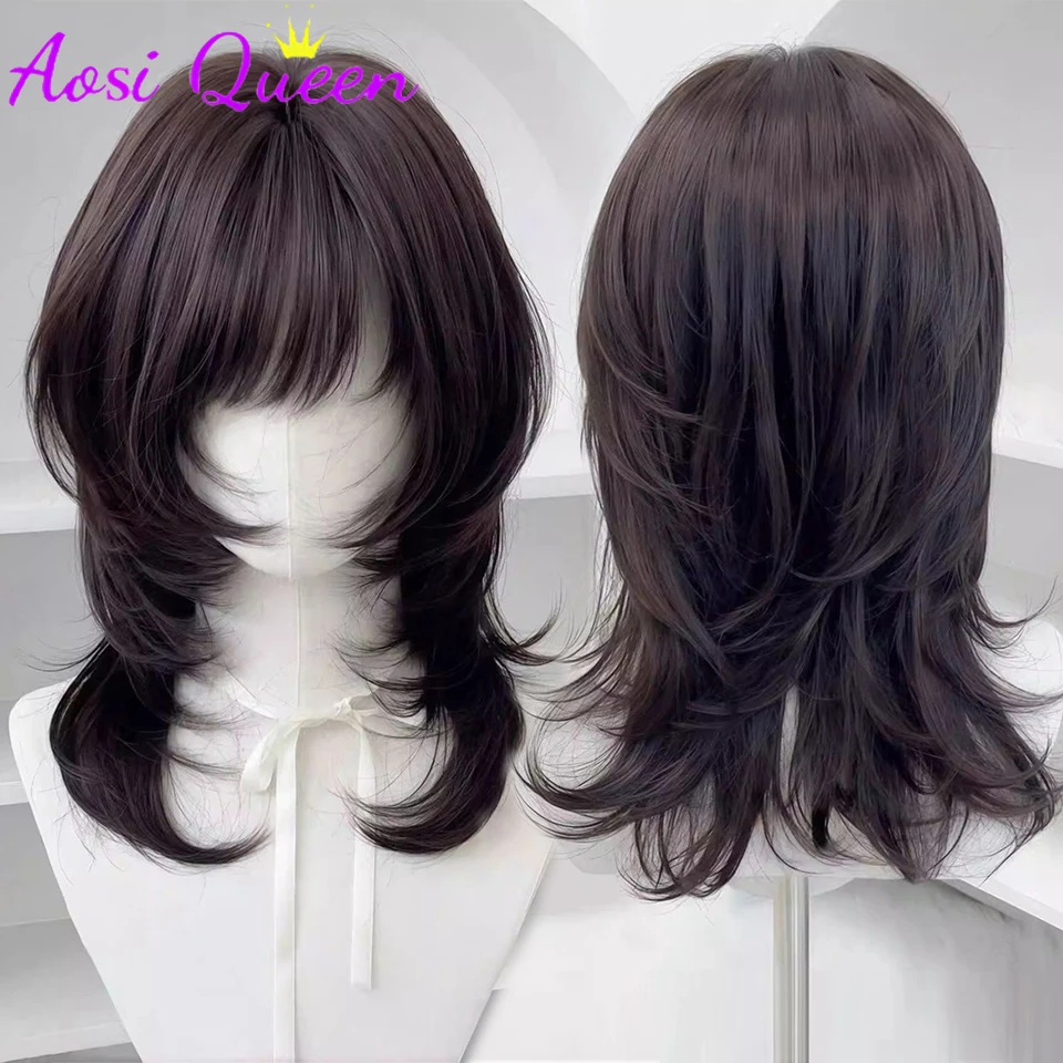 Synthetic Brown Black Medium Straight Jellyfish Wig with Bangs Natural Layered Wig Suitable for Women Daily Party
Synthetic Brown Black Medium Straight Jellyfish Wig with Bangs Natural Layered Wig Suitable for Women Daily Party
