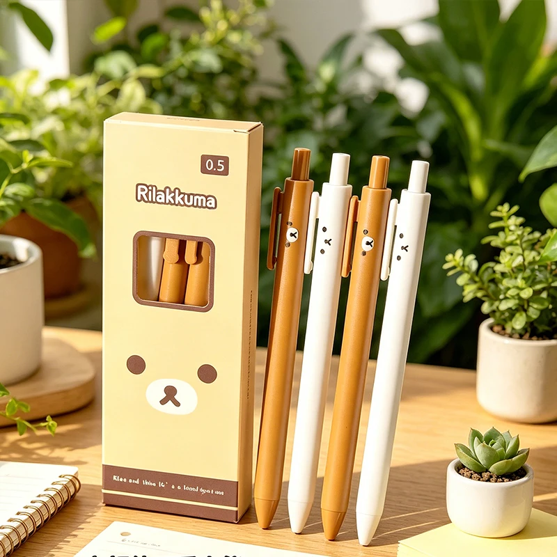 Rilakkuma Press Gel Pen Cute Retractable Pens Kawaii Writing Pen Anime Student Supplies Office Writing Note Taking Stationery
Rilakkuma Press Gel Pen Cute Retractable Pens Kawaii Writing Pen Anime Student Supplies Office Writing Note Taking Stationery
