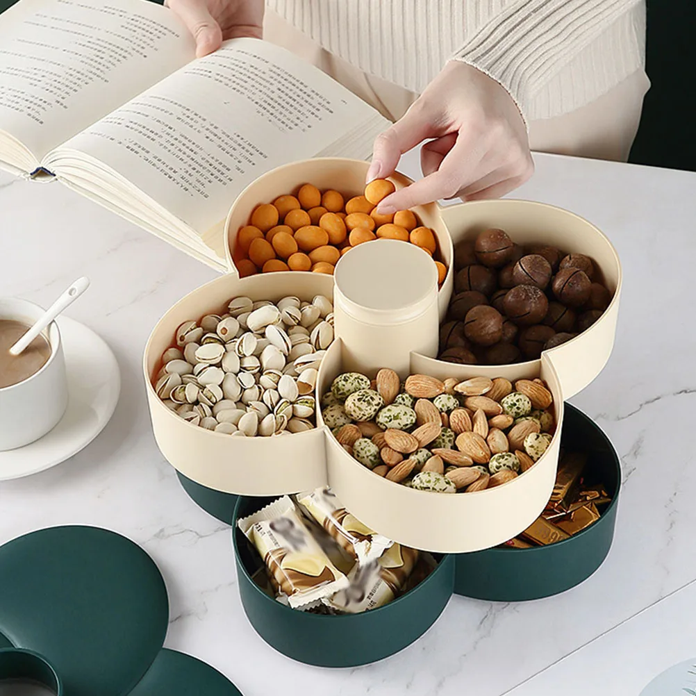 1pc Space-Saving Double Layers Snack Sealing Storage Tray Tabletop Fruit Plate Green Waterproof Moisture-Proof Rotatory
1pc Space-Saving Double Layers Snack Sealing Storage Tray Tabletop Fruit Plate Green Waterproof Moisture-Proof Rotatory