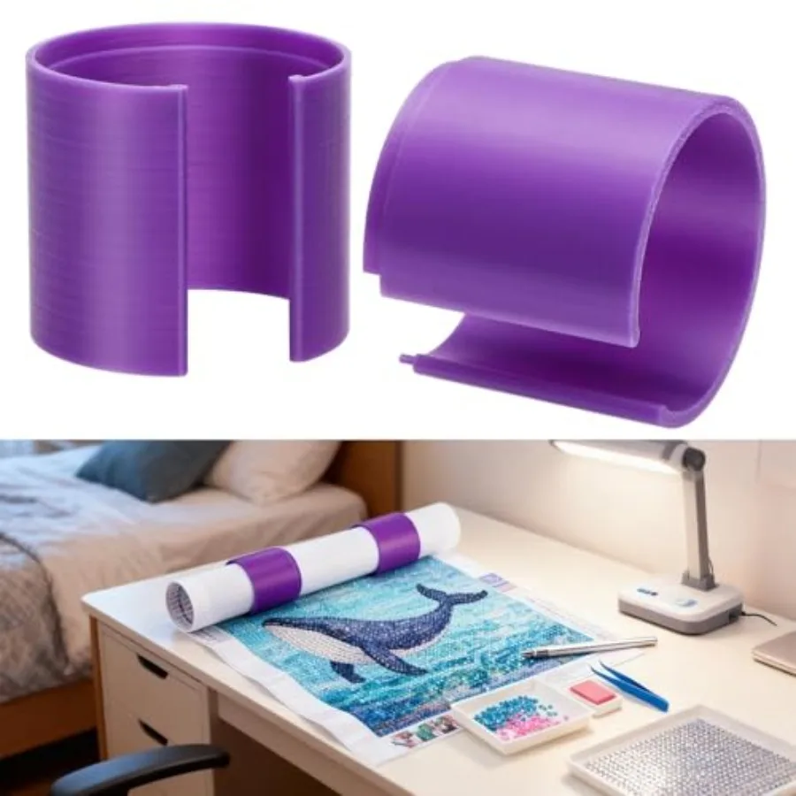 EEEKit 2 PCS Diamond Painting Roll Holders, Connectable Diamond Painting Anti Roll Bracket for Smooth Painting Experience, Stor
EEEKit 2 PCS Diamond Painting Roll Holders, Connectable Diamond Painting Anti Roll Bracket for Smooth Painting Experience, Stor