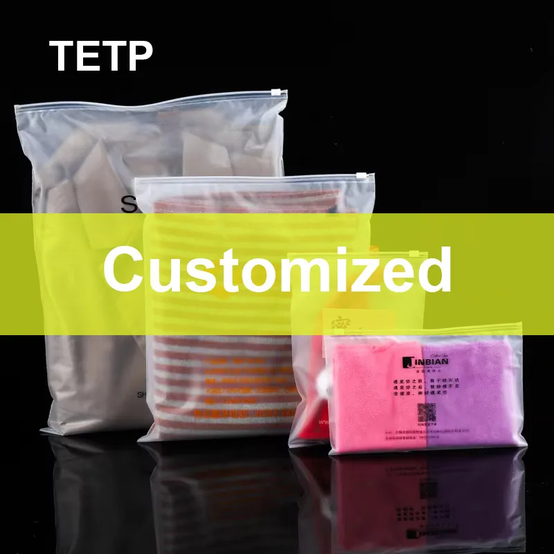 TETP Customized Zipper Bag Logo Size Clear Or Forsted Plastic Bags Handmade Clothing Packaging Home For Storage Bag
TETP Customized Zipper Bag Logo Size Clear Or Forsted Plastic Bags Handmade Clothing Packaging Home For Storage Bag