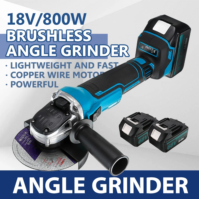 M14 125mm Impact Electric Brushless Cordless Polishing Power Tools 18V Electric Angle Grinder Saw Gringer for Makita 18V Battery
M14 125mm Impact Electric Brushless Cordless Polishing Power Tools 18V Electric Angle Grinder Saw Gringer for Makita 18V Battery