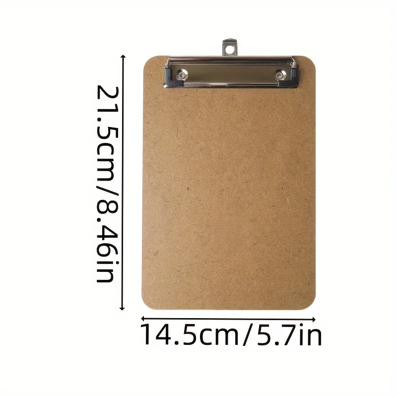 6pcs Mini Clipboards 15.24x22.86cm - Sleek Wood Fiberboard Memo Boards with Thin Clips for Office, Teachers & Classroom Use
6pcs Mini Clipboards 15.24x22.86cm - Sleek Wood Fiberboard Memo Boards with Thin Clips for Office, Teachers & Classroom Use