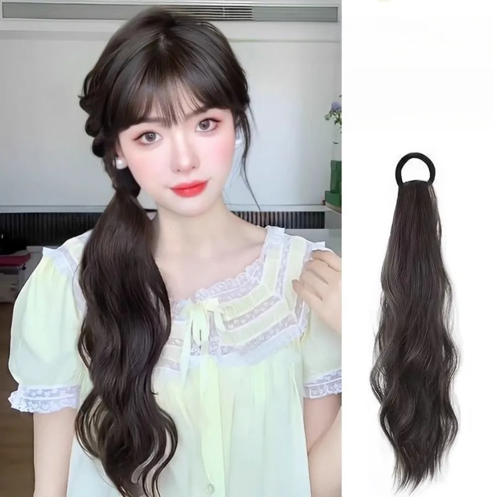 1pc 47cm Sweet Girl Synthetic Natural Slightly Curly Low Ponytail Wig Simulation Wave Curly Seamless Hair Extension
1pc 47cm Sweet Girl Synthetic Natural Slightly Curly Low Ponytail Wig Simulation Wave Curly Seamless Hair Extension