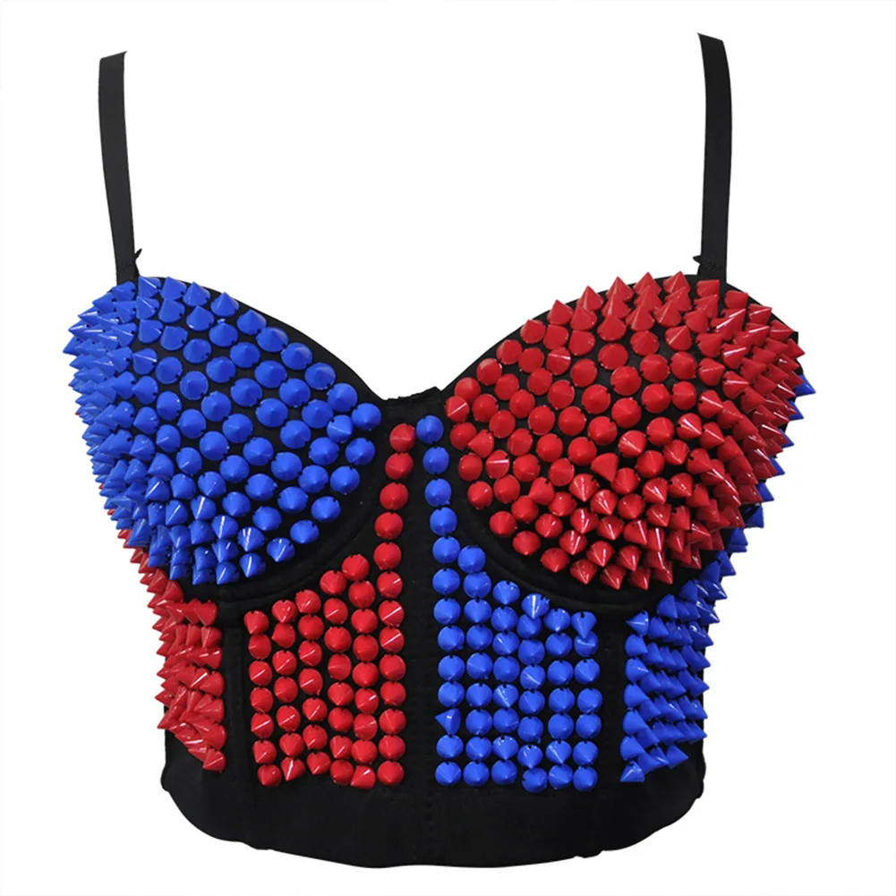 Women Sexy Corset Crop Tops Red Blue Rivets Push Up Bras Summer Y2k Streetwear Camis Bustier Party Nightclub Dance Bra Backless
Women Sexy Corset Crop Tops Red Blue Rivets Push Up Bras Summer Y2k Streetwear Camis Bustier Party Nightclub Dance Bra Backless
