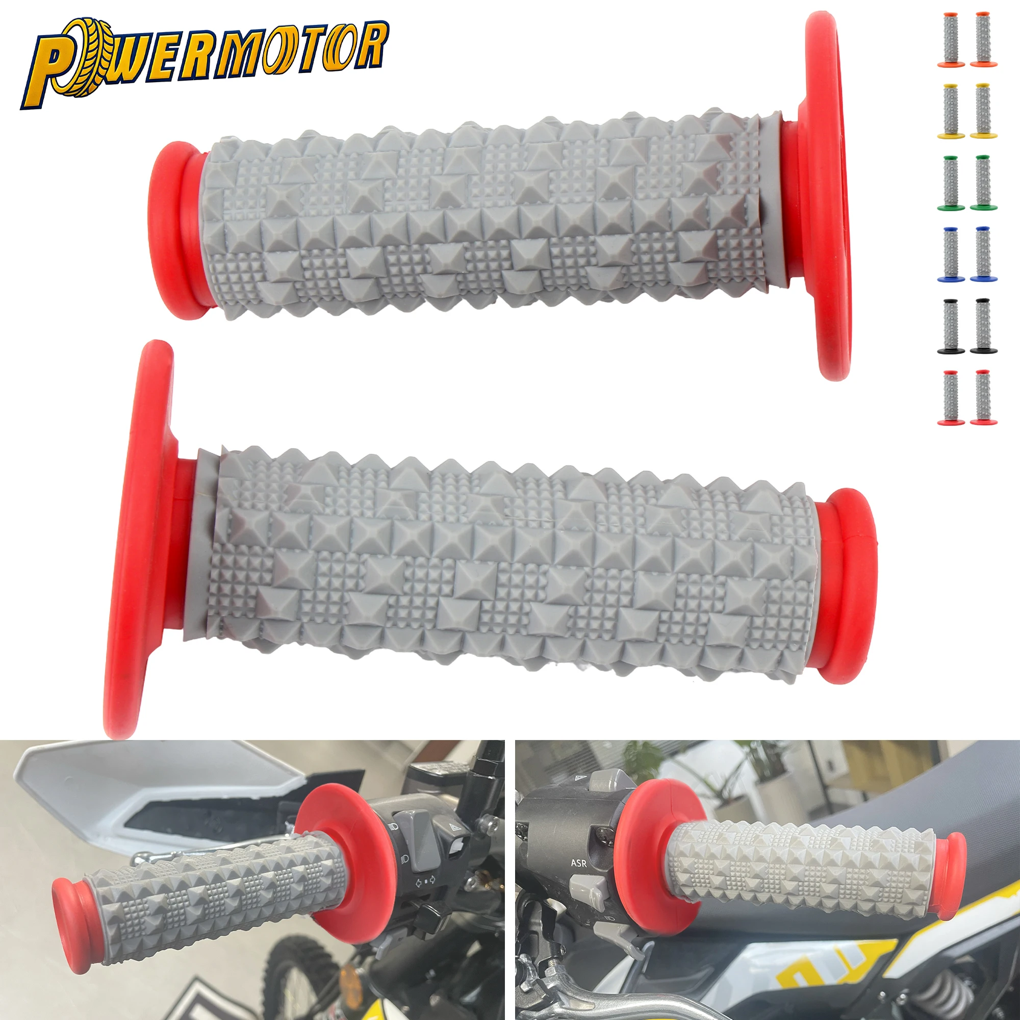7/8" 22mm Motorcycle Grips Large Particles Gel Anti-slip Handlebar Grip Rubber Brake Hands ATV Motocross Scooter Accessories
7/8" 22mm Motorcycle Grips Large Particles Gel Anti-slip Handlebar Grip Rubber Brake Hands ATV Motocross Scooter Accessories