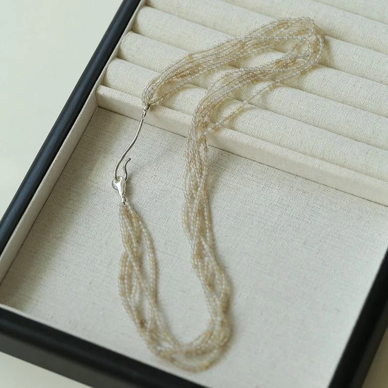 EYER Fashion Style Vintage 925 Silver Grey Agate Choker Multillayer Necklace For Women Party Dating Luxury Dress Jewellery Gift
EYER Fashion Style Vintage 925 Silver Grey Agate Choker Multillayer Necklace For Women Party Dating Luxury Dress Jewellery Gift