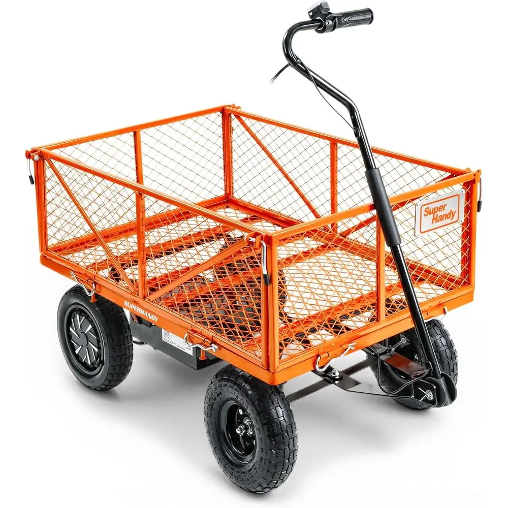 Electric-Assist Garden Cart - 5.7 Cut Utility Wagon, 440lbs Load, All-Terrain 10in Wheels, Anti-Rust Steel e, Convertible latbed
Electric-Assist Garden Cart - 5.7 Cut Utility Wagon, 440lbs Load, All-Terrain 10in Wheels, Anti-Rust Steel e, Convertible latbed