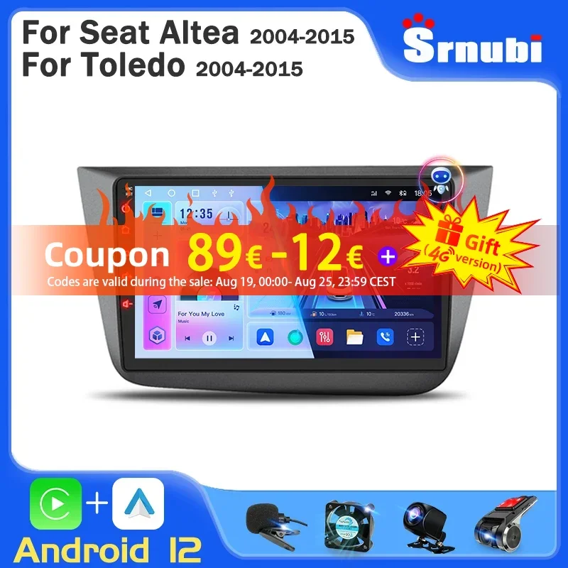 Srnubi 4G CarPlay Android 12 Car Radio for Seat Altea 2004-2015 Toledo 2004-2009 Multimedia Player GPS Navigation 2din Head Unit
Srnubi 4G CarPlay Android 12 Car Radio for Seat Altea 2004-2015 Toledo 2004-2009 Multimedia Player GPS Navigation 2din Head Unit