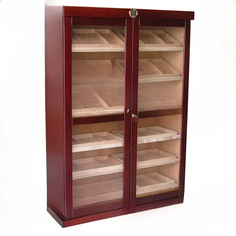 Cigar Humidor Furniture Display Glass Showcase Store Mahogany Wood Cigar Cabinet
Cigar Humidor Furniture Display Glass Showcase Store Mahogany Wood Cigar Cabinet