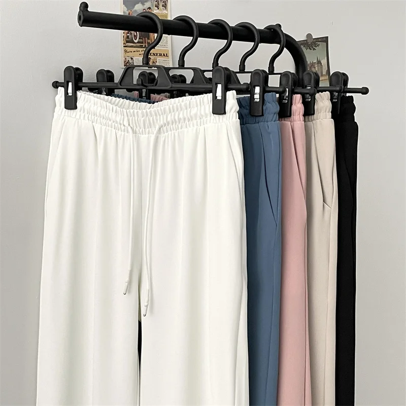 Summer Thin Ice Silk Men's Casual Pants Loose Straight Tube Drapey Lightweight Fashionable Nine-Piece Leisure Trousers
Summer Thin Ice Silk Men's Casual Pants Loose Straight Tube Drapey Lightweight Fashionable Nine-Piece Leisure Trousers