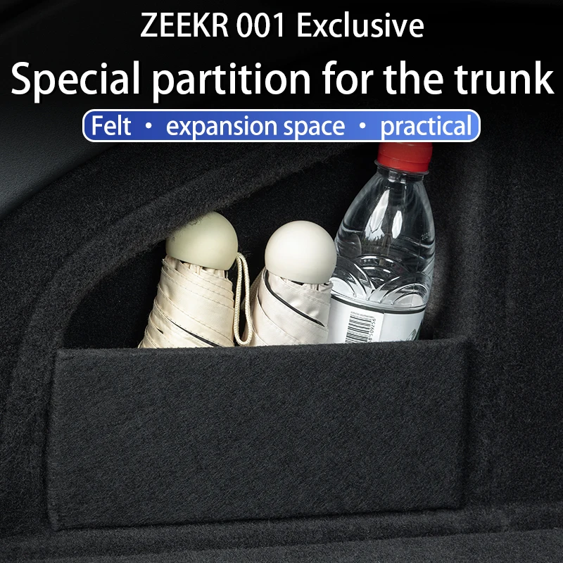 24/25 ZEEKR 001 trunk storage baffle, partition tailgate, side baffle modification, interior special accessories
24/25 ZEEKR 001 trunk storage baffle, partition tailgate, side baffle modification, interior special accessories