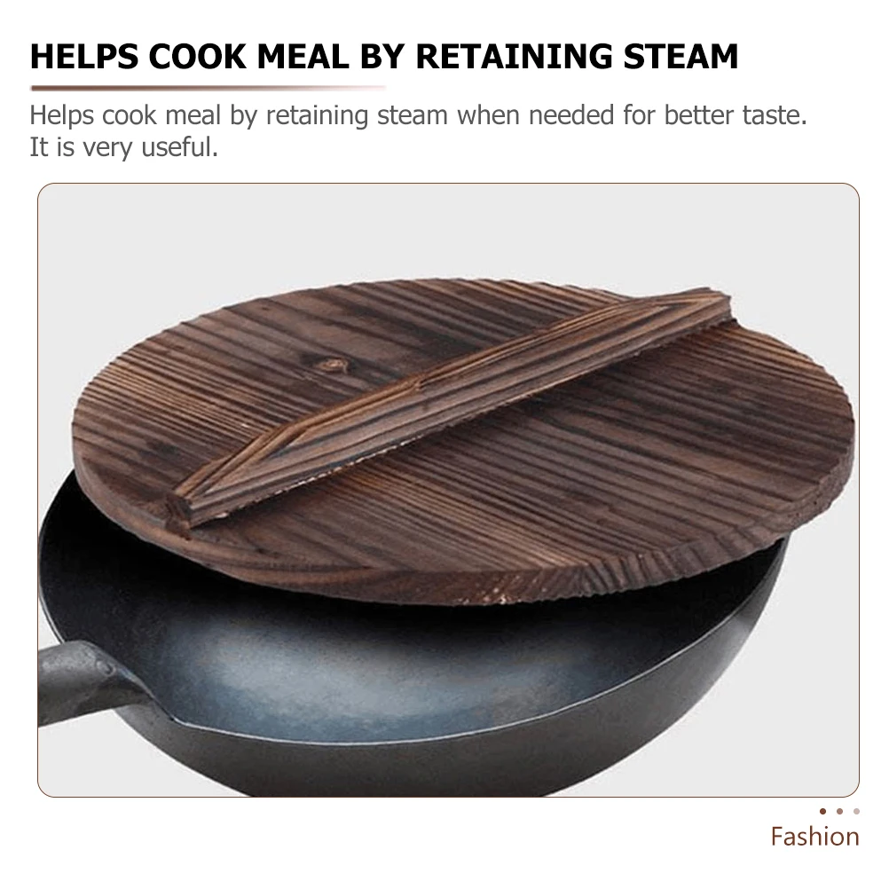 Wooden Pot Lid Retro Wok Cover Anti Scalding Spill Proof Pan Cookware Kitchen Fits Various Sizes Retains Steam Better
Wooden Pot Lid Retro Wok Cover Anti Scalding Spill Proof Pan Cookware Kitchen Fits Various Sizes Retains Steam Better