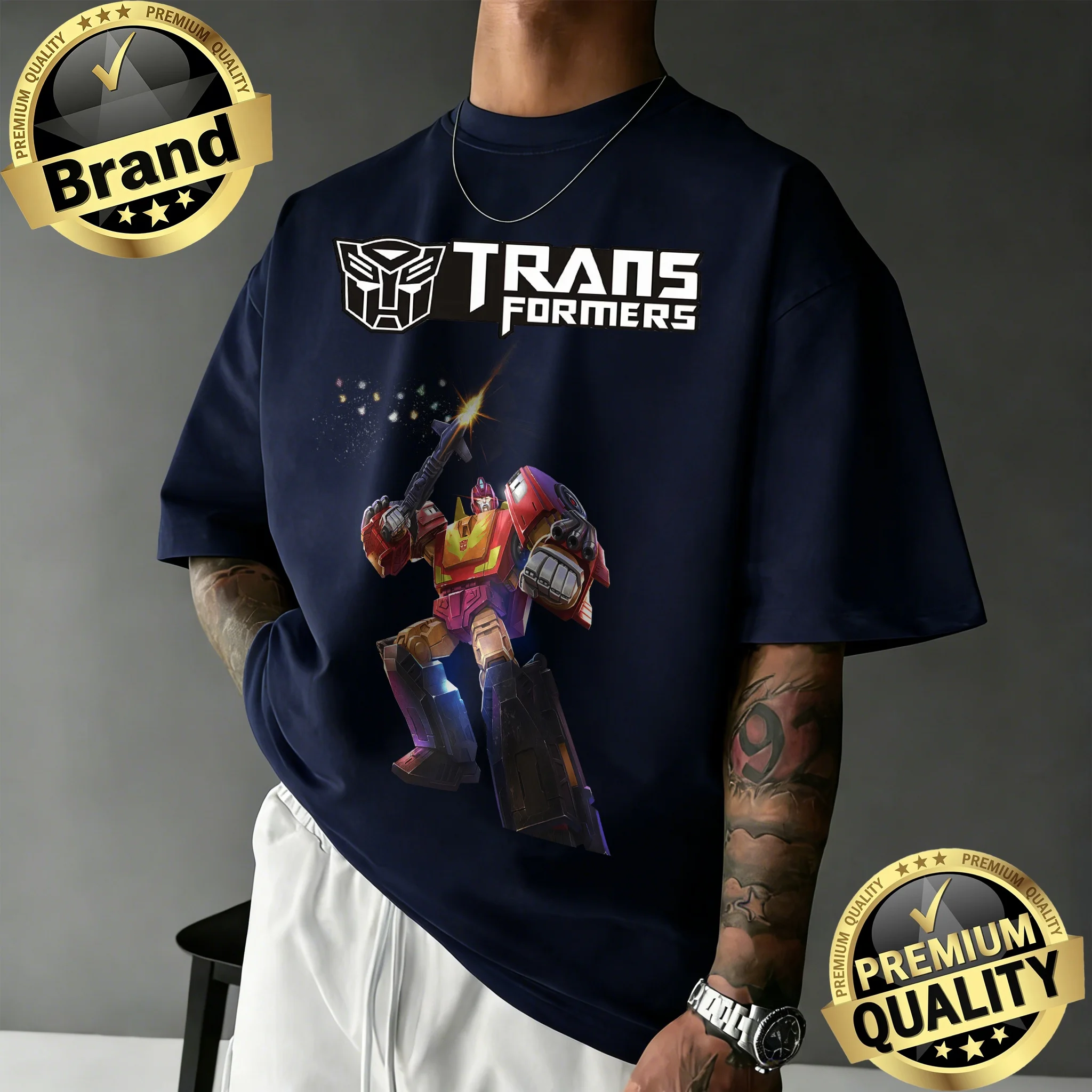 2026 Summer Hasbro Transformers Hot Rod Graphic Brand Print T-shirt Unisex Tops Breathable Oversize Loose Sleeve Vintage Fashion
2026 Summer Hasbro Transformers Hot Rod Graphic Brand Print T-shirt Unisex Tops Breathable Oversize Loose Sleeve Vintage Fashion