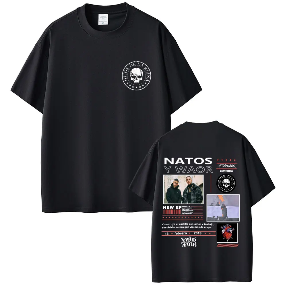 Rapper NATOS WAOR Hijos De La Ruina Graphic T Shirt Men Women Skeleton Streetwear Hip Hop Vintage Oversized Short Sleeve T-shirt
Rapper NATOS WAOR Hijos De La Ruina Graphic T Shirt Men Women Skeleton Streetwear Hip Hop Vintage Oversized Short Sleeve T-shirt